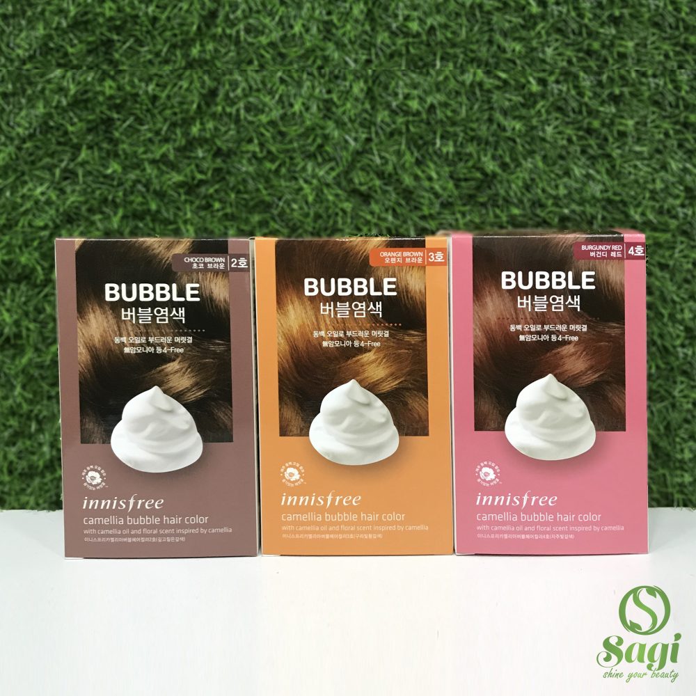 Dầu gội nhuộm tóc Innisfree Camellia Bubble Hair Color