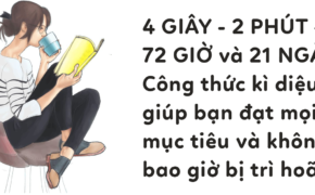 4 giây – 2 phút – 72 giờ và 21 ngày: Công thức kì diệu giúp bạn đạt mọi mục tiêu và không bao giờ bị trì hoãn