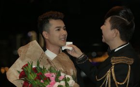 Long Nhật ủng hộ Ngô Viết Trung ca hát