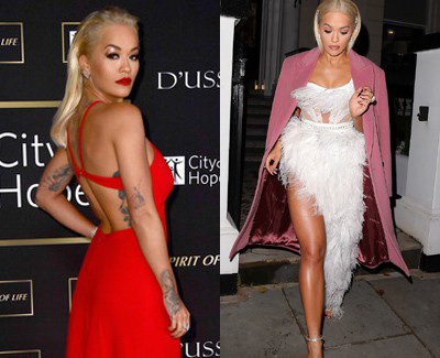 Rita Ora diện váy xẻ bạo trình diễn cuốn hút