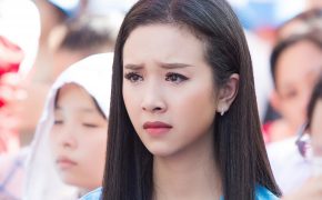 Thúy An gầy đi trông thấy sau một thời gian ở ẩn dưỡng bệnh