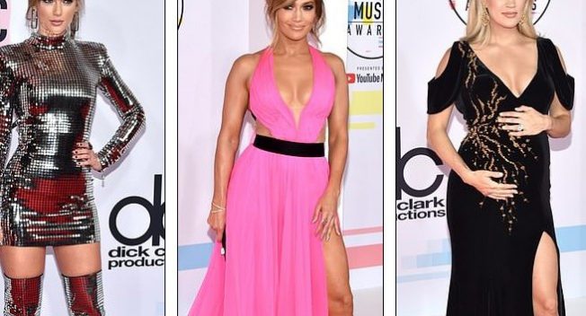 Jennifer Lopez trẻ trung, Heidi Klum bốc lửa dự lễ trao giải âm nhạc Mỹ