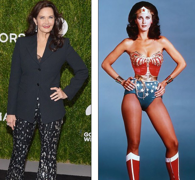  Lynda Carter hiện tại (trái) không khác quá nhiều so với khi bà vào đóng bộ phim truyền hình Wonder Woman từ năm 1975 - 1979 