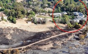 Quang cảnh đám cháy áp sát nhà Kim Kardashian