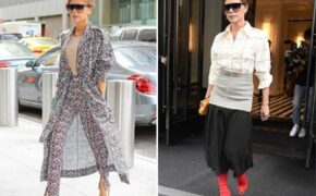Victoria Beckham sành điệu sải bước trên phố