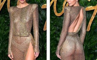 Kendall Jenner mặc váy táo bạo dự sự kiện thời trang