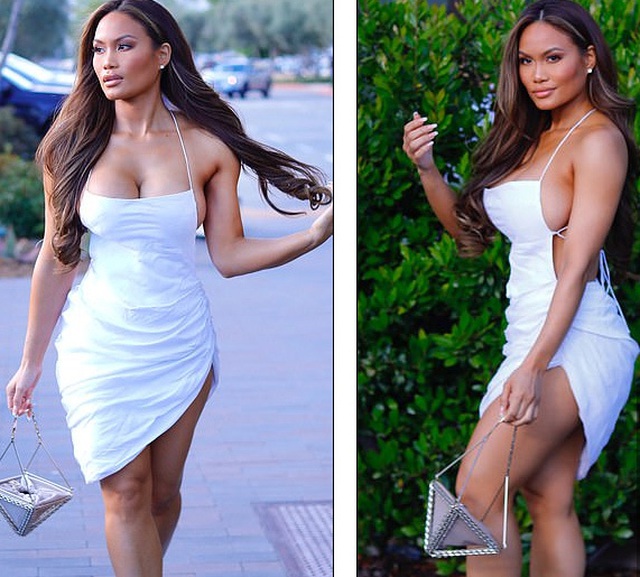 Daphne Joy khoe ngực nảy nở với váy hở bạo - 2