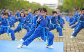 Màn đồng diễn võ thuật 7.000 người tham gia xác lập kỷ lục Việt Nam