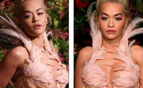 Rita Ora khoe ngực đầy đặn