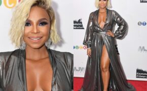 Ashanti diện váy xẻ sâu táo bạo