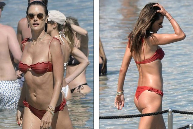 Alessandra Ambrosio vui đùa cùng con trên biển - 6