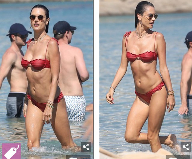 Alessandra Ambrosio vui đùa cùng con trên biển - 2