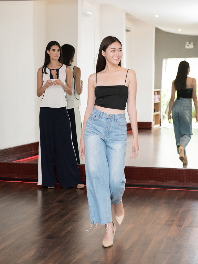 Hoa hậu Quốc tế Mariem Velazco tận tình hướng dẫn Tường San catwalk - 8