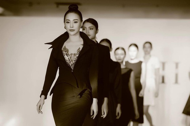 Diễn viên Phương Oanh Quỳnh búp bê làm vedette, tự tin catwalk - 1