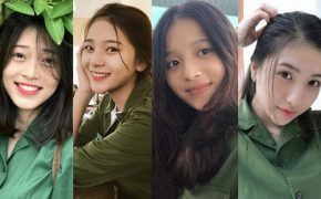 Những “hot girl tập quân sự” khiến dân mạng xao xuyến