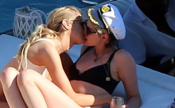 Kristen Stewart tình tứ hôn Stella Maxwell