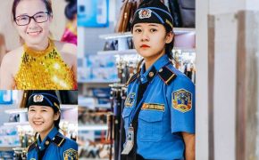 Nữ bảo vệ siêu thị ở Nghệ An gây sốt cộng đồng mạng