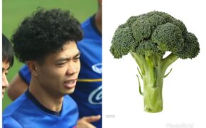 Dân mạng ngỡ ngàng với mái tóc xù “súp-lơ” của Công Phượng