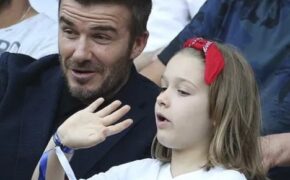 David Beckham đưa con gái nhỏ đi xem đá bóng