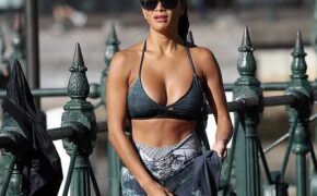 Nicole Scherzinger bốc lửa đi tập thể dục
