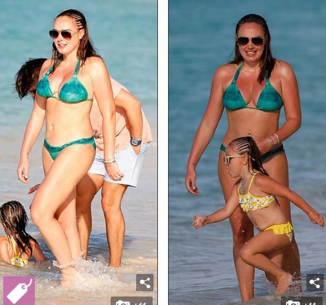 Tamara Ecclestone vui đùa trên biển cùng chồng con - 2