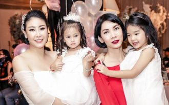 Dàn sao Việt đình đám đến mừng sinh nhật con gái Hoa hậu Hà Kiều Anh