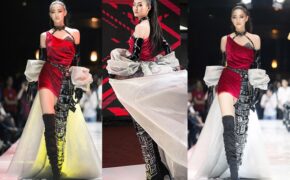 Hoa hậu Lương Thùy Linh ấn tượng khi trở thành “nữ thần chiến binh” trên sàn diễn