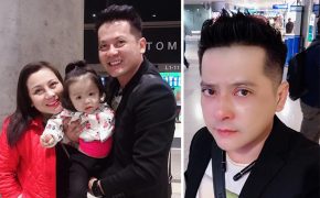 Diễn viên Hoàng Anh khóc khi chia tay người thân, sang Mỹ định cư cùng vợ con