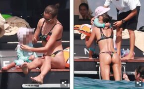 Irina Shayk diện áo tắm hai mảnh lôi cuốn