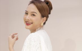 Bảo Thanh “về nhà đi con” thanh lịch với váy ren