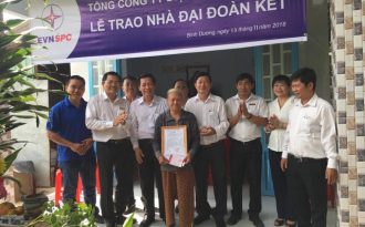 EVN SPC tiếp tục trao nhà từ thiện tại Bình Dương