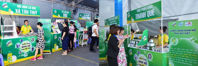 Phiên chợ cuối tuần tại Thanh Hoá và Bến Tre nhận được sự ủng hộ và tham gia đông đảo từ cộng đồng