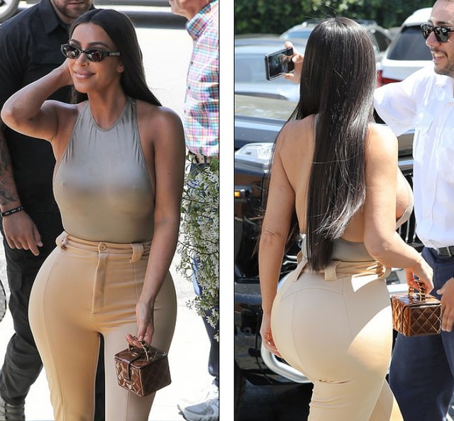 Kim Kardashian mặc táo bạo ra phố - 5