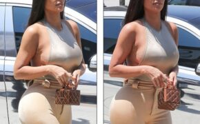 Kim Kardashian mặc táo bạo ra phố