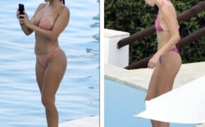 Kourtney Kardashian và em gái khoe dáng chuẩn trong kỳ nghỉ ở Ý
