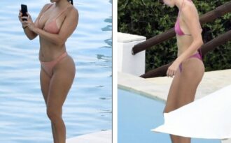 Kourtney Kardashian và em gái khoe dáng chuẩn trong kỳ nghỉ ở Ý