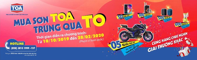 Sơn TOA trao giải cho khách hàng trúng xe Mô tô trong chương trình“Mua sơn TOA, trúng quà to” - 1 Sơn TOA trao giải cho khách hàng trúng xe Mô tô trong chương trình“Mua sơn TOA, trúng quà to” - 1