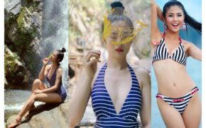 Hoa hậu Ngọc Hân bất ngờ mặc áo tắm khoe body sau nhiều năm đăng quang