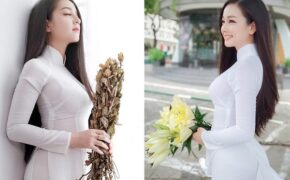 Nhan sắc nóng bỏng của cô gái chụp ảnh áo dài đẹp như Mai Phương Thúy