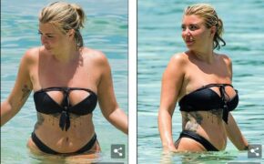 Olivia Buckland bốc lửa trên biển