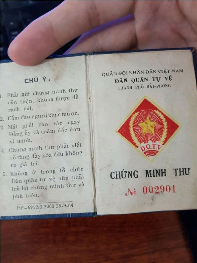 Chứng minh thư thời ông bà ta.