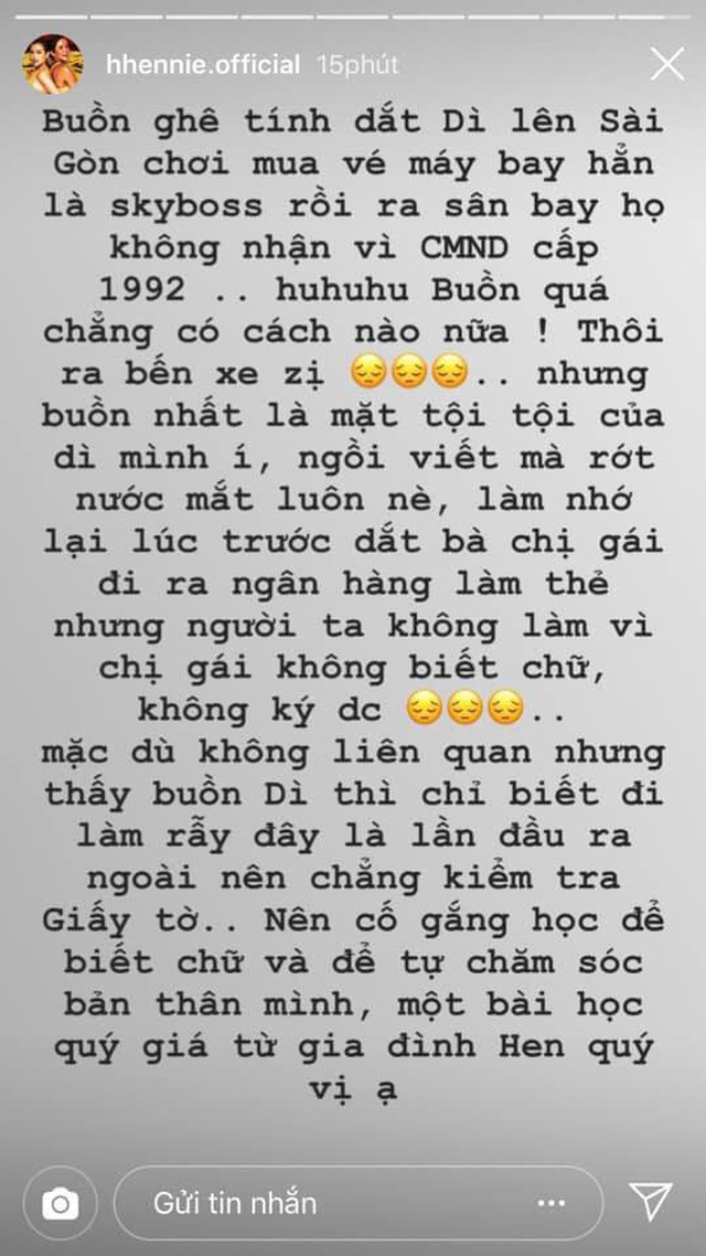 HHen Niê tủi thân vì gia đình xuất phát từ “nghèo khổ” - 1