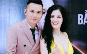 Đinh Hiền Anh diện đầm vàng lộng lẫy chúc mừng Tú Dưa