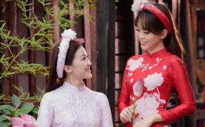 Á hậu Phương Nga phản ứng ra sao khi chạm mặt “người tình màn ảnh” của Bình An?