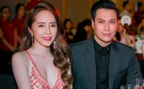 Công khai nâng ngực, Quỳnh Nga nóng bỏng bên “người tình” Việt Anh