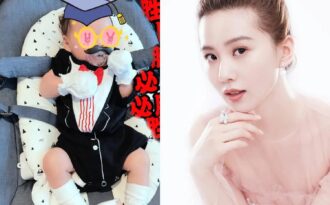 Lưu Thi Thi lần đầu khoe hình con trai hai tháng tuổi