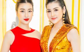 Tú Anh cười tươi, ôm eo Mỹ Linh sau nghi án Hoa hậu yêu thiếu gia