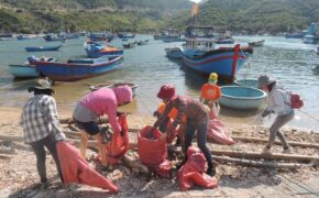 Bạn trẻ Ninh Thuận hưởng ứng trào lưu “thách thức dọn rác”