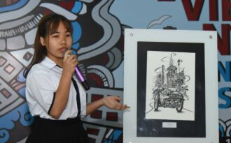 Nữ sinh Trà Vinh đoạt giải Nhất thiết kế với tác phẩm miêu tả tinh tế Sài Gòn