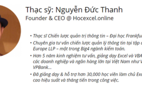 Từ ước mơ đến thành công của CEO đam mê Excel